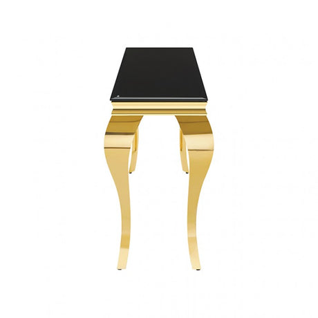 Wetzikon Gold/Black Sofa Table by Furniture of America at Eve Furniture