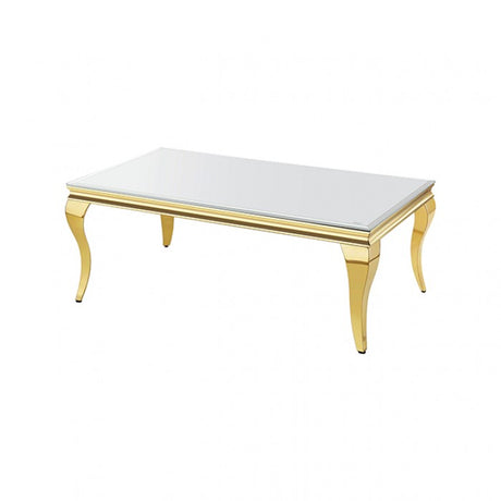 Wetzikon Gold/White Coffee Table by Furniture of America at Eve Furniture