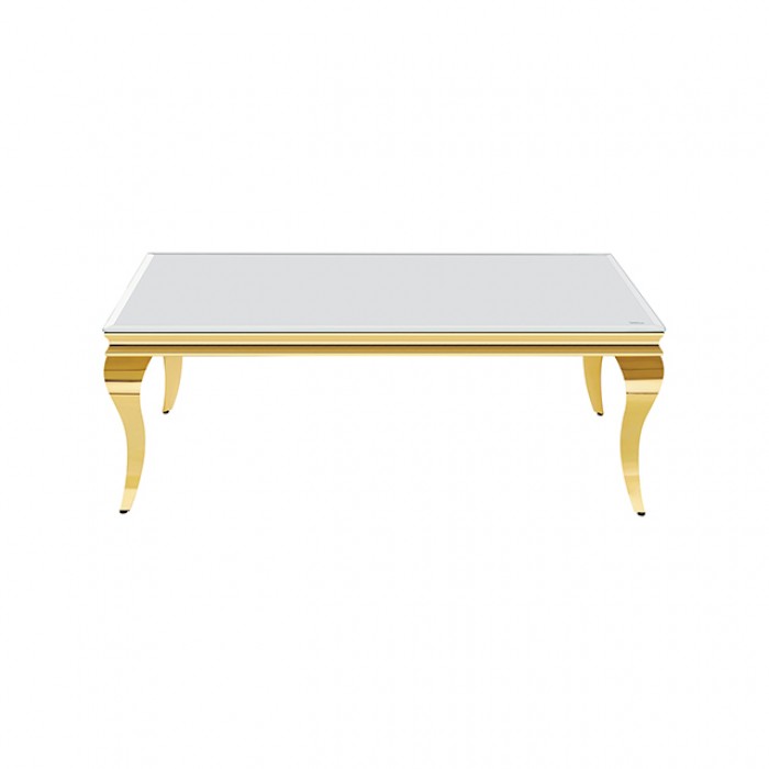 Wetzikon Gold/White Coffee Table by Furniture of America at Eve Furniture