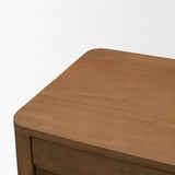 Wexlan Solid Wood w/ Leather Weave 4 Door Closed Sideboard by Mercana at Eve Furniture