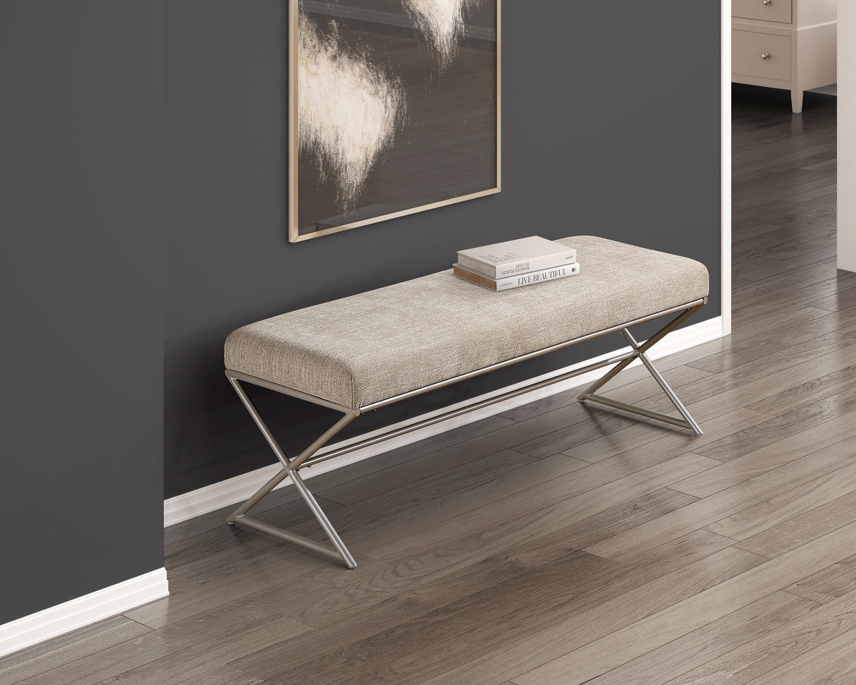 Wexley Taupe Bench