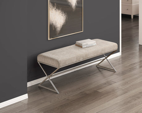 Wexley Taupe Bench by Homelegance at Eve Furniture