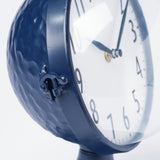 Weymouth Blue Metal Glass Dome Table Clock by Mercana at Eve Furniture