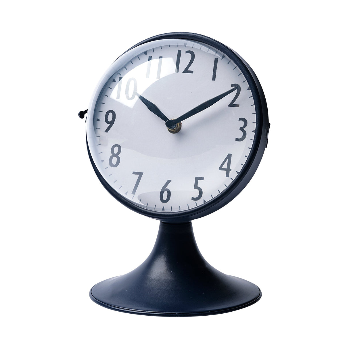 Weymouth Blue Metal Glass Dome Table Clock by Mercana at Eve Furniture