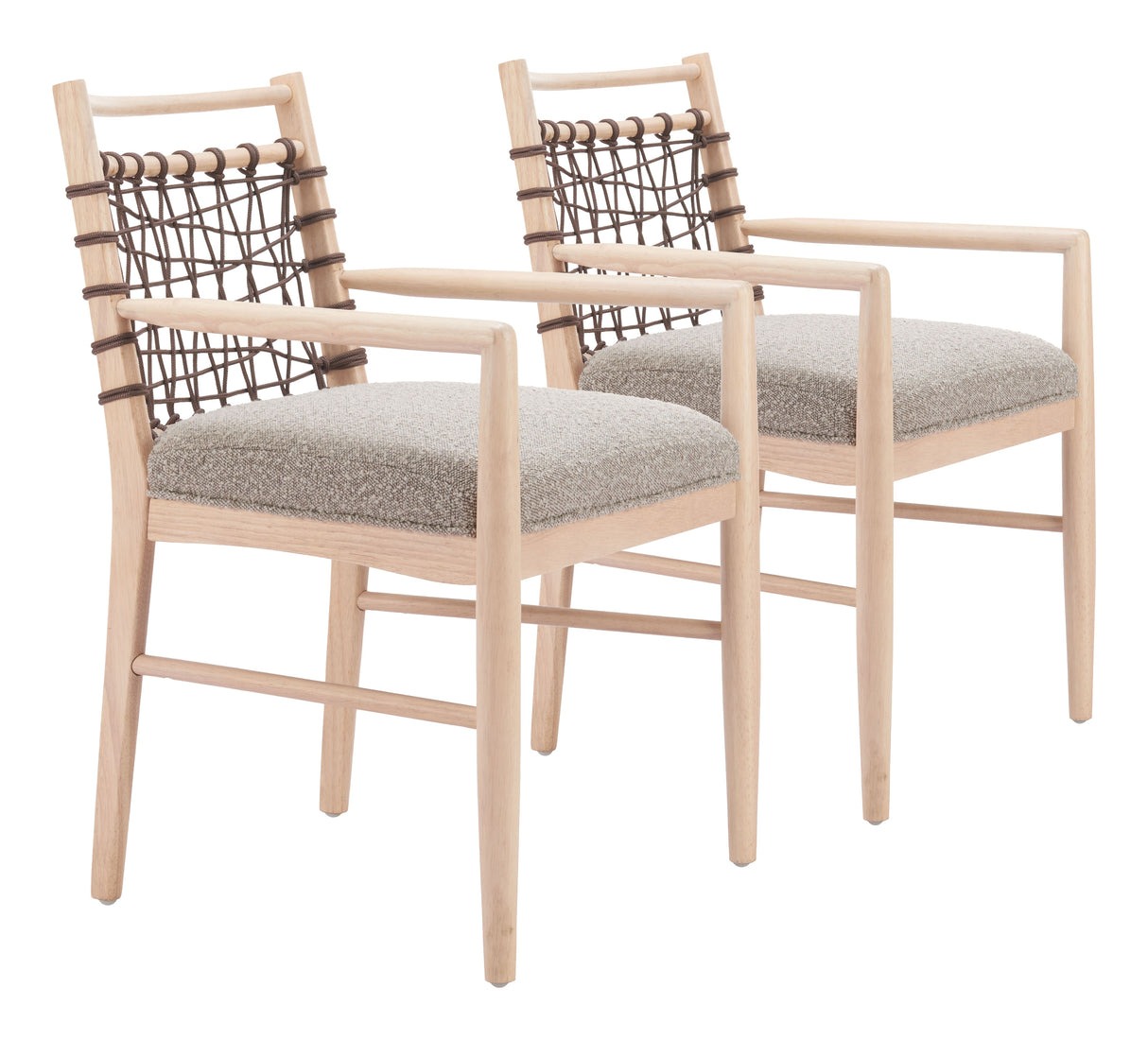 Wezly Gray Dining Chair (Set of 2) by Zuomod at Eve Furniture