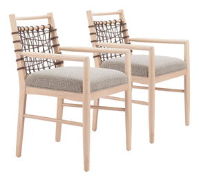 Wezly Gray Dining Chair (Set of 2) by Zuomod at Eve Furniture