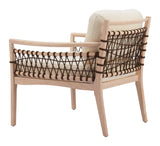 Wezly Ivory Accent Chair by Zuomod at Eve Furniture