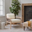 Wezly Ivory Accent Chair by Zuomod at Eve Furniture