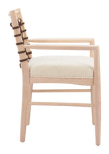 Wezly Ivory Dining Chair (Set of 2) by Zuomod at Eve Furniture
