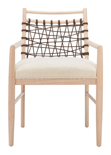 Wezly Ivory Dining Chair (Set of 2) by Zuomod at Eve Furniture