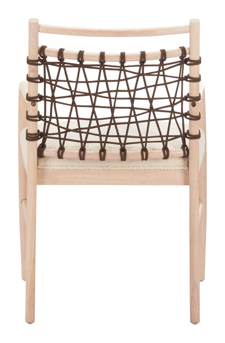 Wezly Ivory Dining Chair (Set of 2) by Zuomod at Eve Furniture
