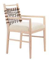 Wezly Ivory Dining Chair (Set of 2) by Zuomod at Eve Furniture