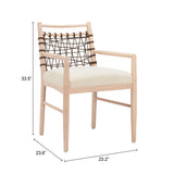 Wezly Ivory Dining Chair (Set of 2) by Zuomod at Eve Furniture