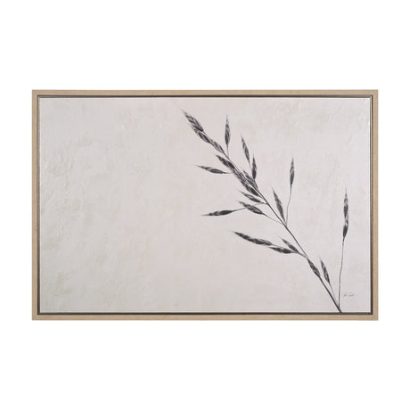 Wheat Grass III by Mercana Studio a Hand Embellished Textured Framed Canvas by Mercana at Eve Furniture