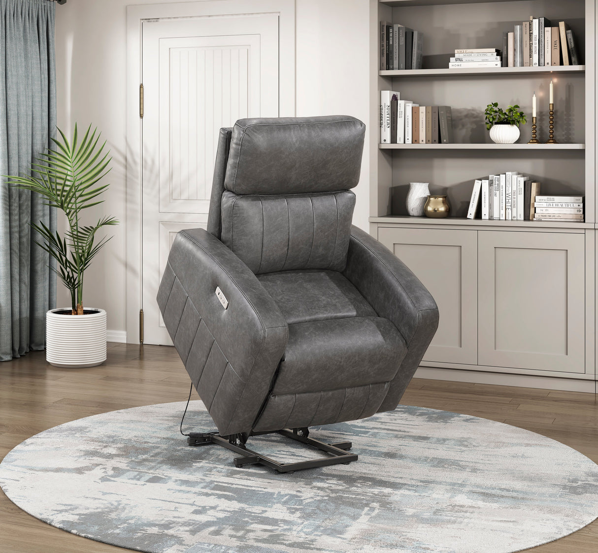 Wheaton Gray Power Lift Chair