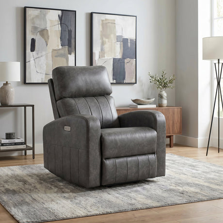 Wheaton Gray Power Lift Chair by Homelegance at Eve Furniture