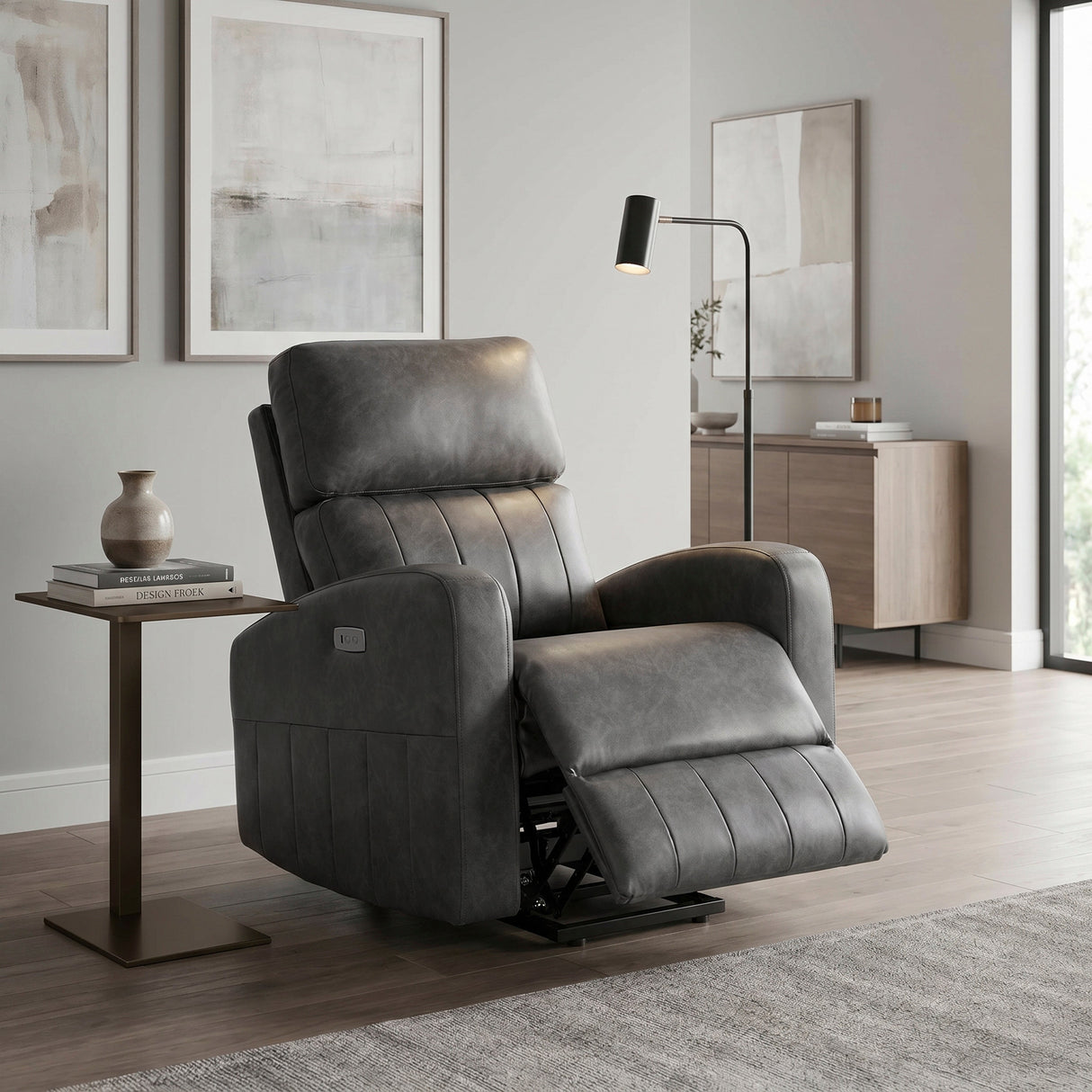 Wheaton Gray Power Lift Chair