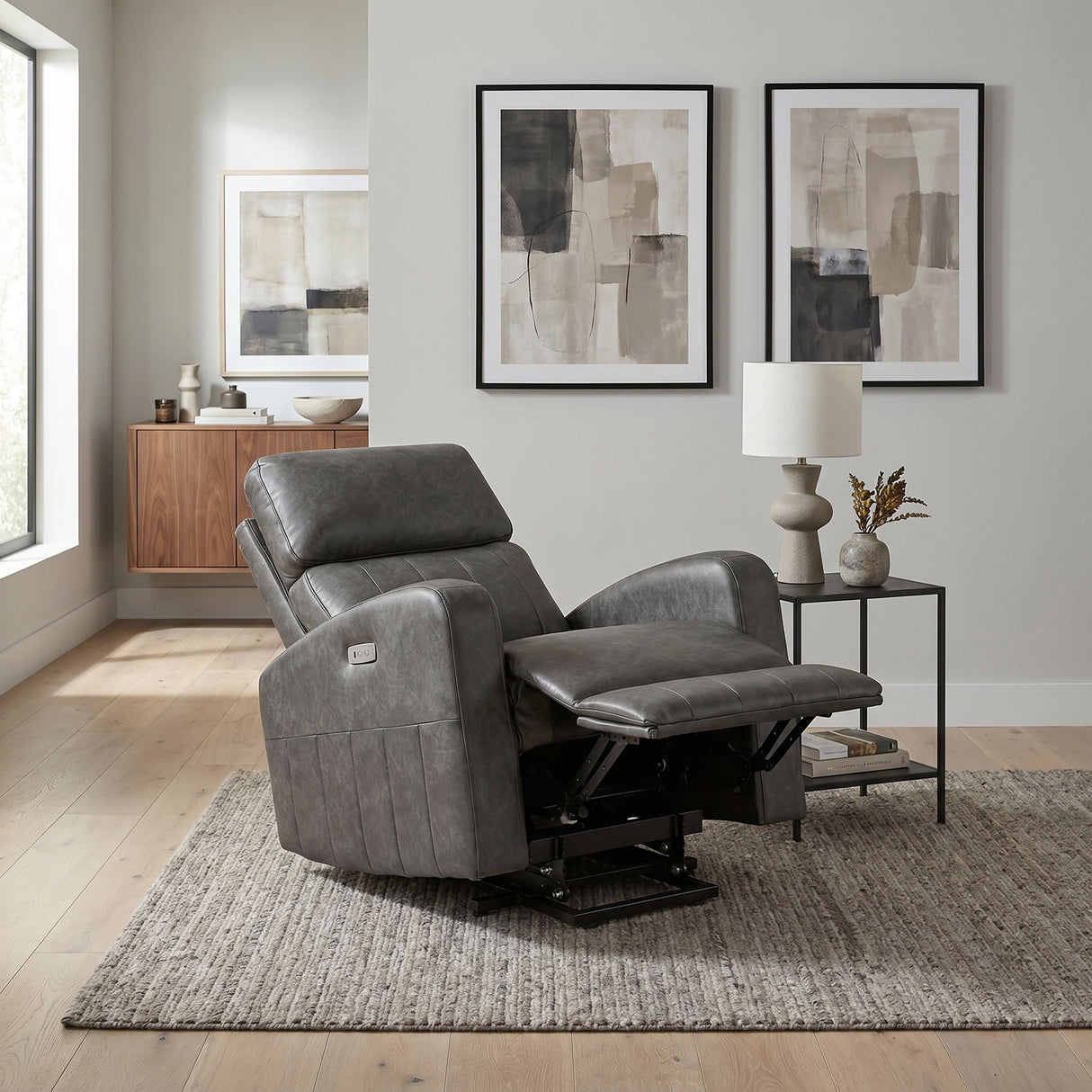 Wheaton Gray Power Lift Chair