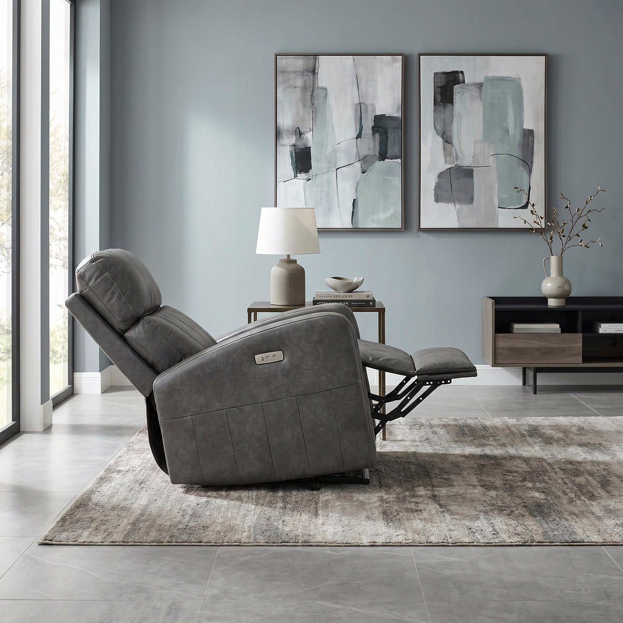 Wheaton Gray Power Lift Chair