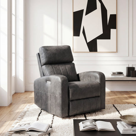 Wheaton Gray Power Lift Chair by Homelegance at Eve Furniture