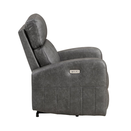 Wheaton Gray Power Lift Chair by Homelegance at Eve Furniture