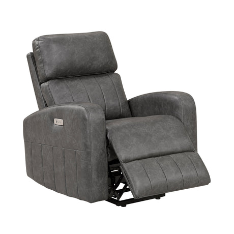 Wheaton Gray Power Lift Chair by Homelegance at Eve Furniture