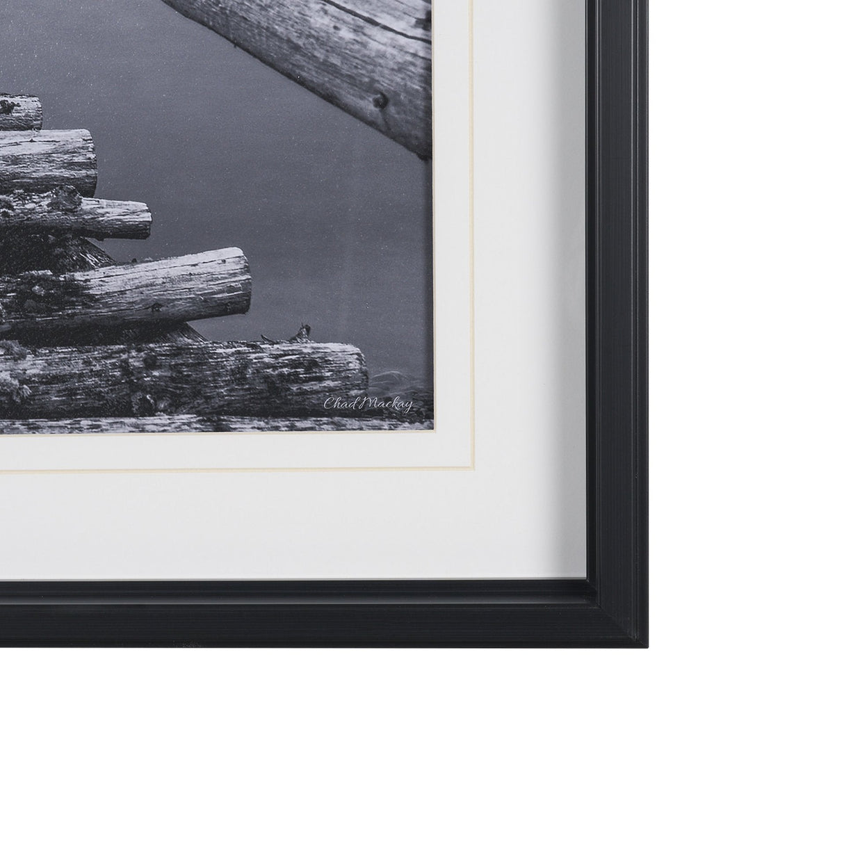 Where Water Waits by Chad Mackay Textured FramedPhoto Print Matted under Glass by Mercana at Eve Furniture