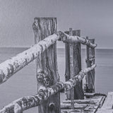 Where Water Waits by Chad Mackay Textured FramedPhoto Print Matted under Glass by Mercana at Eve Furniture