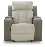 WhipLash Sisal Power Recliner by Ashley at Eve Furniture