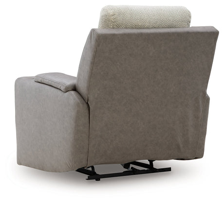 WhipLash Sisal Power Recliner by Ashley at Eve Furniture