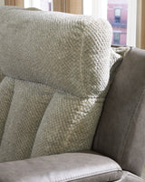 WhipLash Sisal Power Recliner by Ashley at Eve Furniture