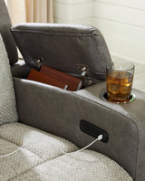 WhipLash Sisal Power Recliner by Ashley at Eve Furniture