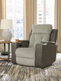 WhipLash Sisal Power Recliner by Ashley at Eve Furniture