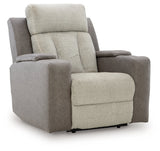 WhipLash Sisal Power Recliner by Ashley at Eve Furniture
