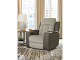WhipLash Sisal Power Recliner by Ashley at Eve Furniture