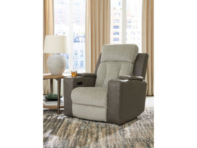 WhipLash Sisal Power Recliner by Ashley at Eve Furniture