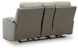 WhipLash Sisal Power Reclining Sofa and Loveseat by Ashley at Eve Furniture