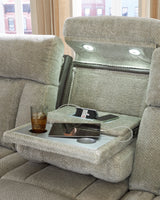 WhipLash Sisal Power Reclining Sofa and Loveseat by Ashley at Eve Furniture
