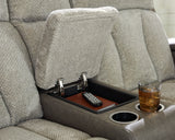 WhipLash Sisal Power Reclining Sofa and Loveseat by Ashley at Eve Furniture