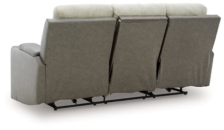 WhipLash Sisal Power Reclining Sofa by Ashley at Eve Furniture
