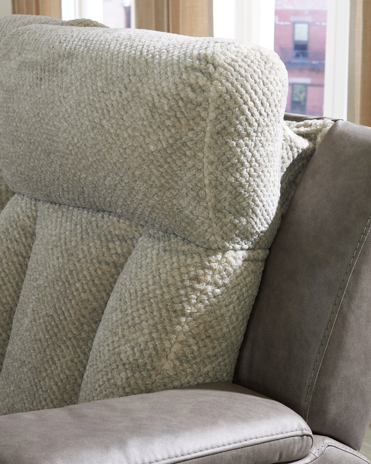 WhipLash Sisal Power Reclining Sofa by Ashley at Eve Furniture