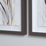 Whispful Thinking Brown/White Wall Art by Crestview at Eve Furniture