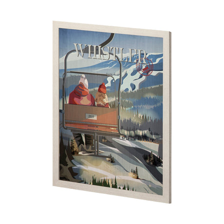 Whistler Go Canada (L) by Mercana Studio a Hand Embellished Decograph Framed Art Print by Mercana at Eve Furniture