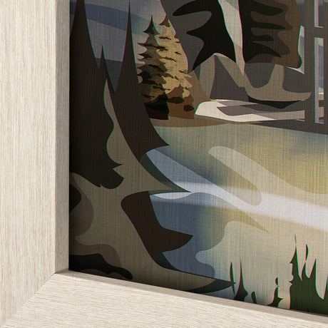 Whistler Go Canada (L) by Mercana Studio a Hand Embellished Decograph Framed Art Print by Mercana at Eve Furniture