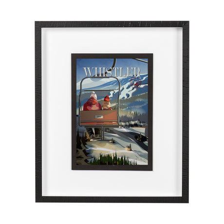 Whistler Go Canada (M) by Mercana Studio a Framed Art Print Matted under Glass by Mercana at Eve Furniture