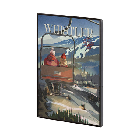 Whistler Go Canada (SM) by Mercana Studio a Hand Embellished Decograph Framed Art Print by Mercana at Eve Furniture