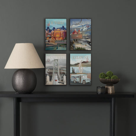 Whistler Go Canada (SM) by Mercana Studio a Hand Embellished Decograph Framed Art Print by Mercana at Eve Furniture
