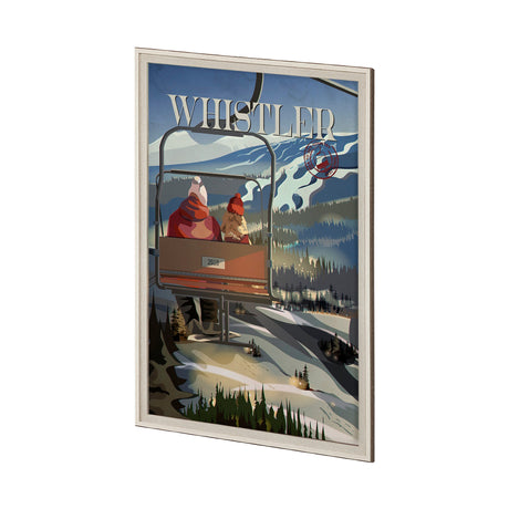 Whistler Go Canada (XL) by Mercana Studio a Hand Embellished Decograph Framed Art Print under Glass by Mercana at Eve Furniture