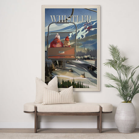 Whistler Go Canada (XL) by Mercana Studio a Hand Embellished Decograph Framed Art Print under Glass by Mercana at Eve Furniture