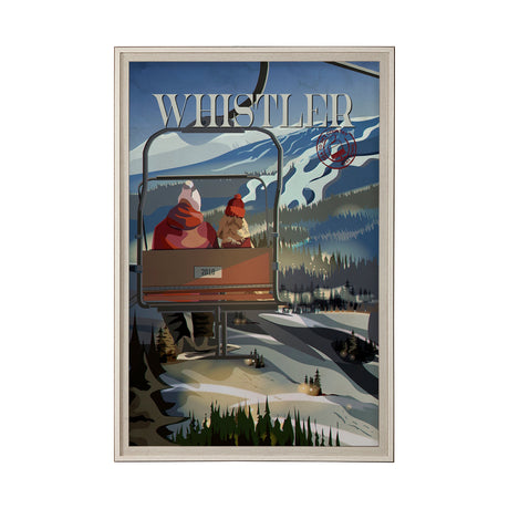 Whistler Go Canada (XL) by Mercana Studio a Hand Embellished Decograph Framed Art Print under Glass by Mercana at Eve Furniture